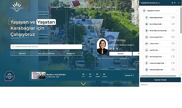Karabağlar Belediyesi'nin Yeni Web Sitesi Hizmete Açıldı