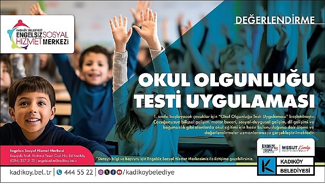 Kadıköy Belediyesi'nden “Okul Olgunluğu Testi