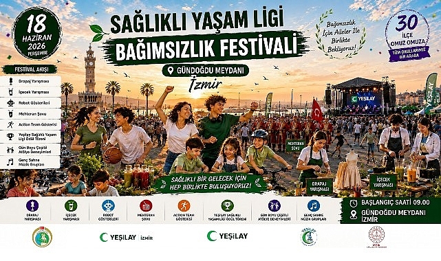 Sağlıklı Yaşam Ligi Projesi ″İzmir Yeşilay Bağımsızlık Festivali″ ile Taçlanıyor