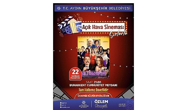 Başkan Çerçioğlu Kentin Dört Bir Yanında Vatandaşları Açık Hava Sineması Etkinlikleri ile Buluşturacak