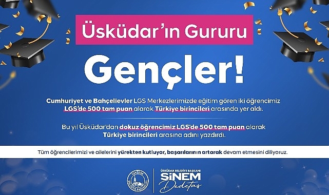Üsküdar, LGS'de Başarı Geleneğini Sürdürdü