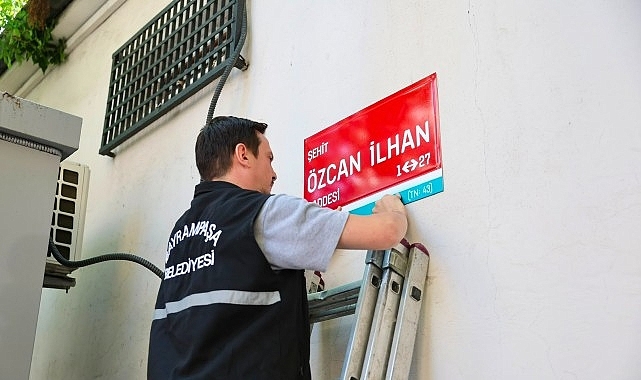 Bayrampaşa Belediyesi'nden şehit Özcan İlhan'a anlamlı vefa