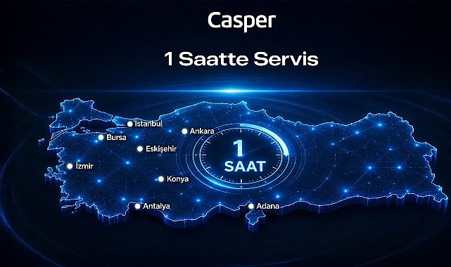 Casper, 11 Yıldır Sürdürdüğü ″1 Saatte Servis″ Hizmetiyle Türkiye'de Satış Sonrası Hizmetlerde Fark Yaratıyor
