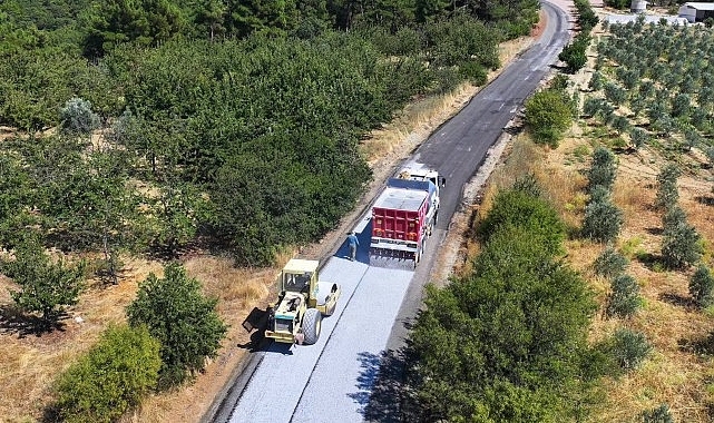 Manisa Büyükşehir'den Gördes İlçesine 14 Kilometrelik Asfalt Çalışması
