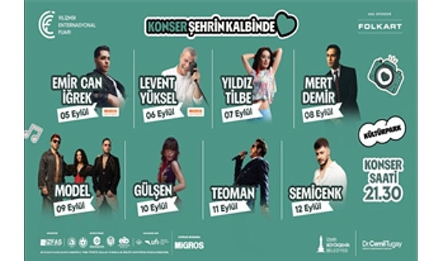 İEF'de Çim Konserleri rüzgarı esecek
