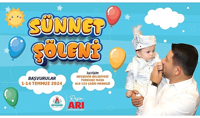 Nevşehir Belediyesi tarafından dar gelirli ailelerin çocukları için düzenlenecek olan Sünnet Şöleni için kayıtları başladı